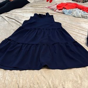 Crown and Ivy adult small tank ruffled dress